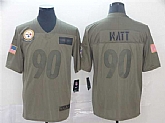 Men's Pittsburgh Steelers #90 T. J. Watt 2019 Camo Salute To Service Limited Stitched Jersey Dzhi,baseball caps,new era cap wholesale,wholesale hats